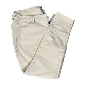 OLD NAVY ROCKSTAR SUPER SKINNY HIGH RISE White CORDUROY Size 18